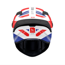 MT Targo S Britain B15 Gloss Red White Blue Full Face Motorcycle Helmet