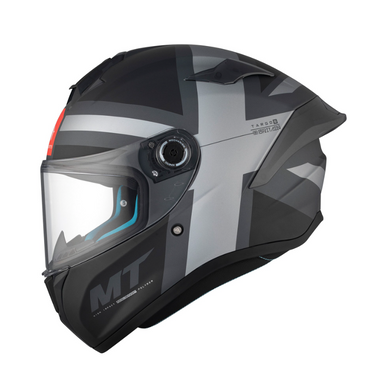 MT Targo S Britain A2 Matt Grey Full Face Motorcycle Helmet