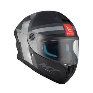 MT Targo S Britain A2 Matt Grey Full Face Motorcycle Helmet