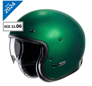 HJC V31 Green Open Face Helmet