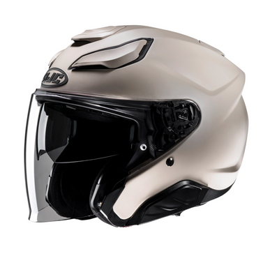 HJC F31 Sand Beige Twin Visor Open Face Helmet