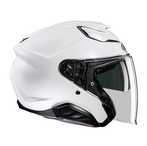 HJC F31 PEARL WHITE Twin Visor Open Face Helmet