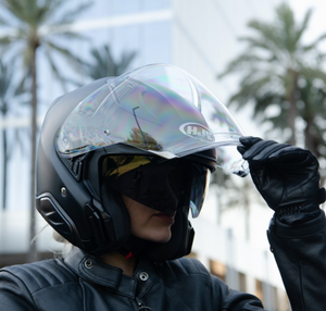 HJC RPHA 31 Gloss Black Twin Visor Open Face Helmet