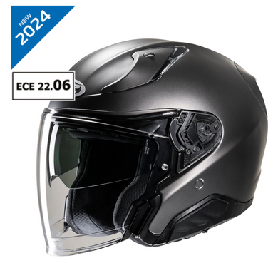 HJC RPHA 31 Semi Flat Titanium Twin Visor Open Face Helmet