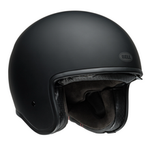 Bell Cruiser Matt Black TX501 open face motorcycle helmet with drop down visor