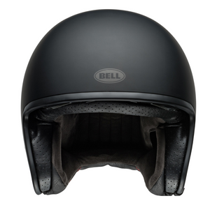 Bell Cruiser Matt Black TX501 open face motorcycle helmet with drop down visor