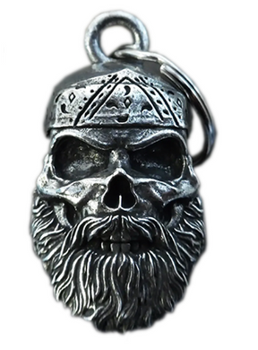 3D Bearded Skull Guardian Angel Bell plus Gift Box & Hanger