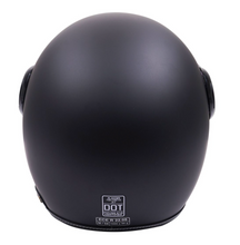 Low Profile Matt Black ECE Approved Open Face FS Retro Helmet bundle