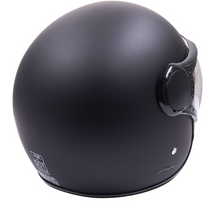 Low Profile Matt Black ECE Approved Open Face FS Retro Helmet bundle