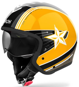Airoh J110 Gloss Command Yellow Full / Open Face Helmet