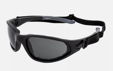 Global Vision Mad Dog Padded Riding Sunglasses Black Frames Smoke Lenses