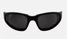 Global Vision Mad Dog Padded Riding Sunglasses Black Frames Smoke Lenses