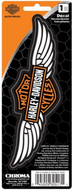 Genuine Harley Davidson Bar & Shield Vinyl Wing logo