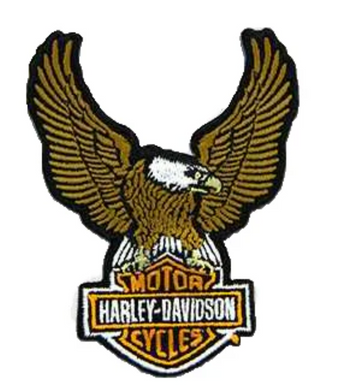 Genuine Harley Davidson Small Eagle Bar & Shield SEW ON PATCH
