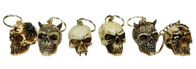 Resin Skull Keyrings