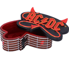 AC DC Guitar Inspired Logo Box