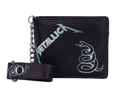 Metallica Black Album Wallet with security chain