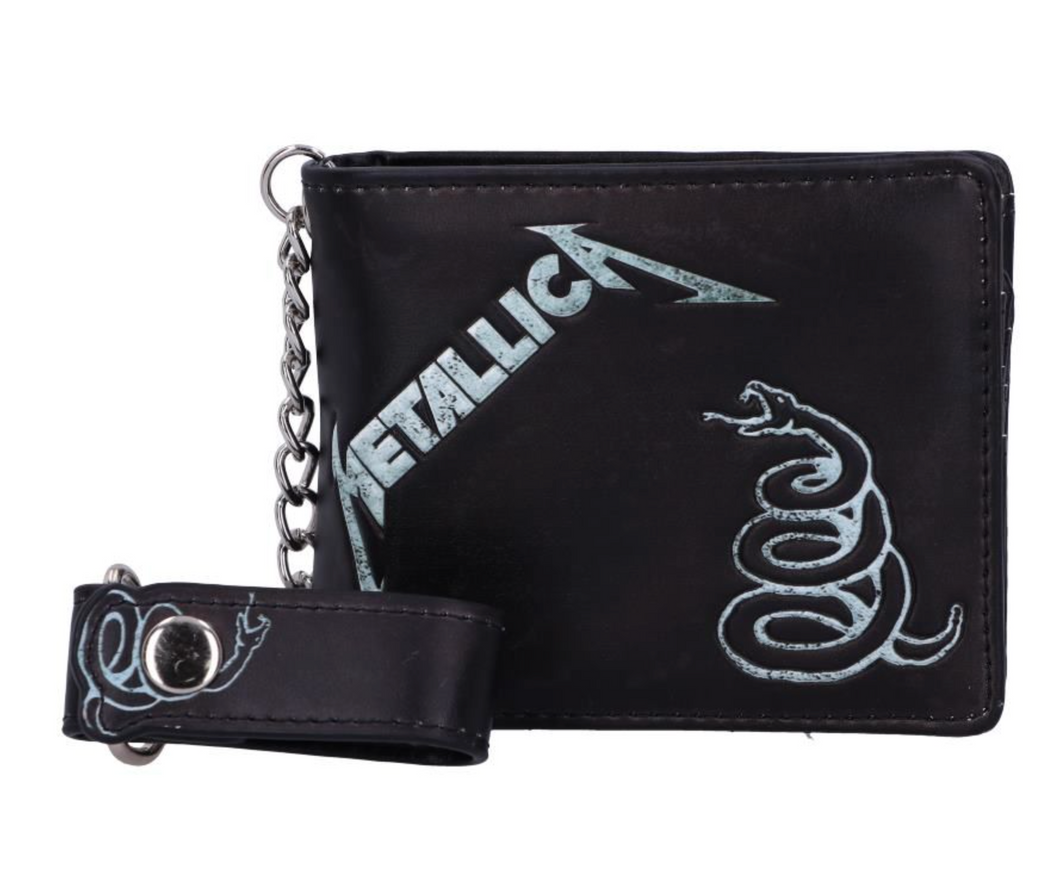 Metallica Black Album Wallet with security chain