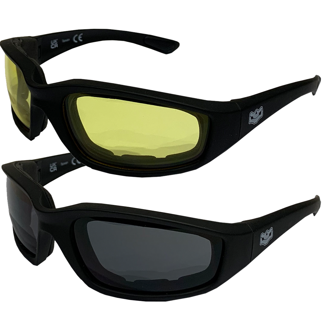 Yellow Lens Daytona EVA Foam Padded Reactalite