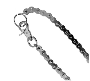 Chrome Large Link Bike Chain Style key wallet chain