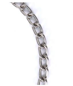 Chrome 18" Wallet Chain with Skull Charm with Lobster Belt Clip