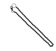 30" Black Chrome Medium Link Bike Chain Style key wallet chain