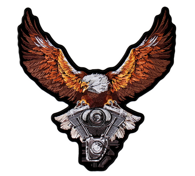 V Twin Eagle Large Sew on Patch