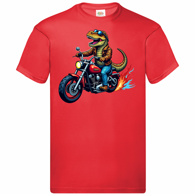 Kids Biker Dino T Shirt