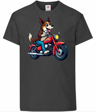 Kids Biker Border Collie T Shirt