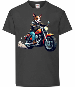 Kids Biker Jack Russell T Shirt