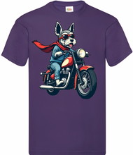Kids Biker Miniature Schnauzer T Shirt