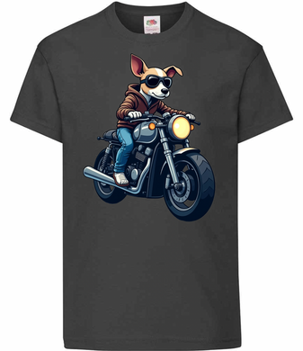 Kids Biker Whippet T Shirt