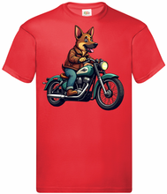Kids Biker German Shepherd T Shirt