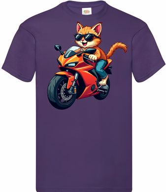 Kids Biker Burmese Cat T Shirt