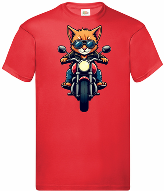 Kids Biker Abyssinian  Kitty T Shirt