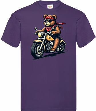 Kids Biker Teddy Bear T Shirt