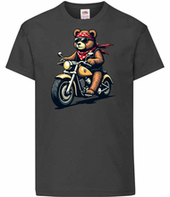 Kids Biker Teddy Bear T Shirt