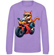 Kids Biker Biker Burmese Cat Childrens Sweatshirt