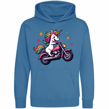 Kids Biker Wheeliecorn  Unicorn Hoodie