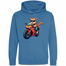 Kids Biker Biker Burmese Cat Childrens Hoodie