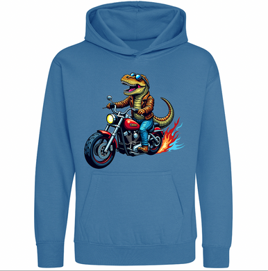 Kids Biker Dino Hoodie