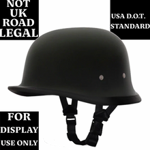 Daytona Matt Black GERMAN Helmet D.O.T - NOT UK Road Legal