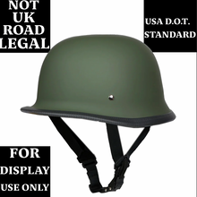 Daytona Military Green GERMAN Helmet D.O.T Limited edition - NOT UK Road Legal