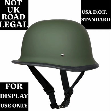 Daytona Military Green GERMAN Helmet D.O.T Limited edition - NOT UK Road Legal