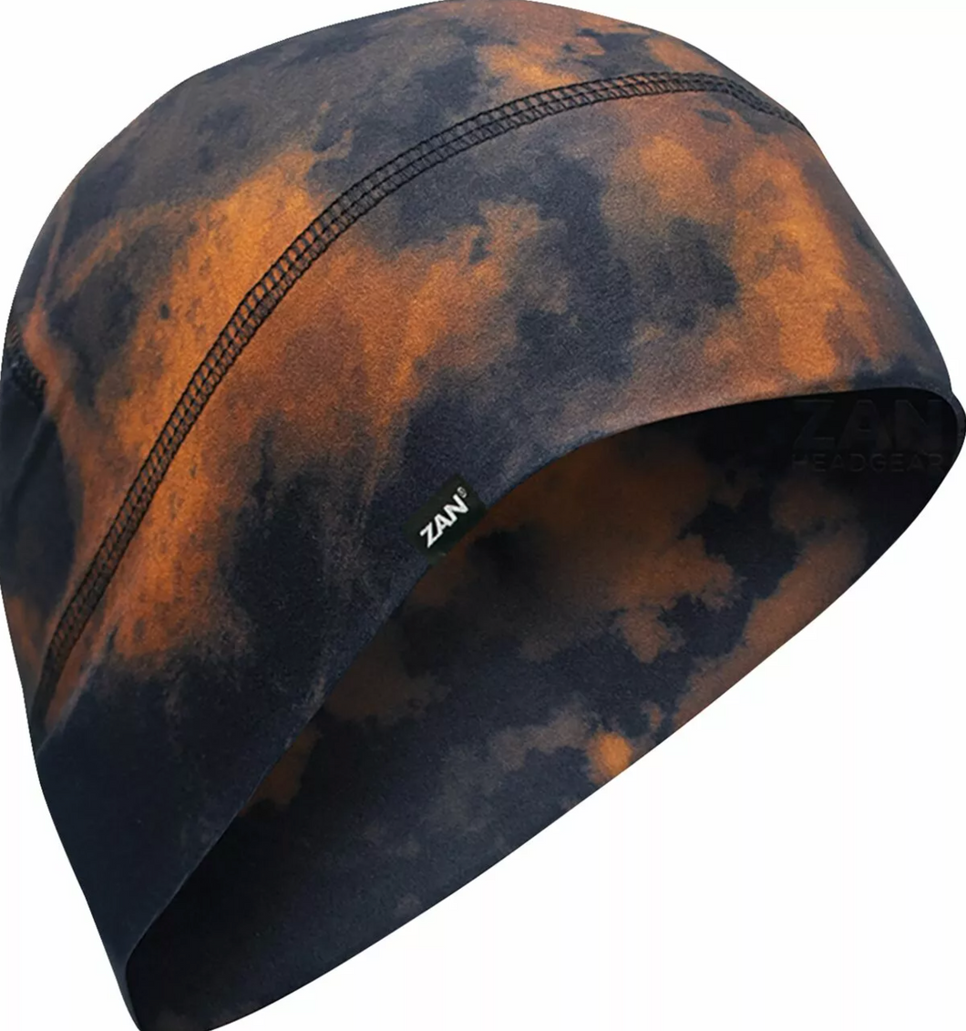 Zan Rust Brown Tie Die Beanie