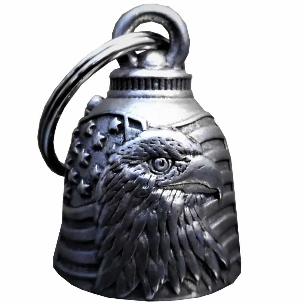American Eagle & Flag Guardian Angel Gremlin Bell