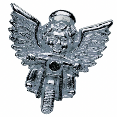 Guardian Angel Silver Pin Badge