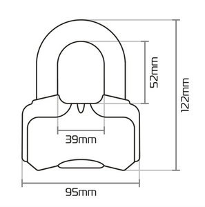 Oxford Nemesis Yellow Disc Lock