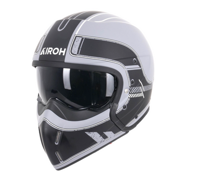 Airoh J110 Raster Matt Black & White Full / Open Face Helmet