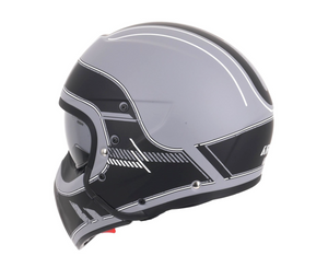 Airoh J110 Raster Matt Black & White Full / Open Face Helmet